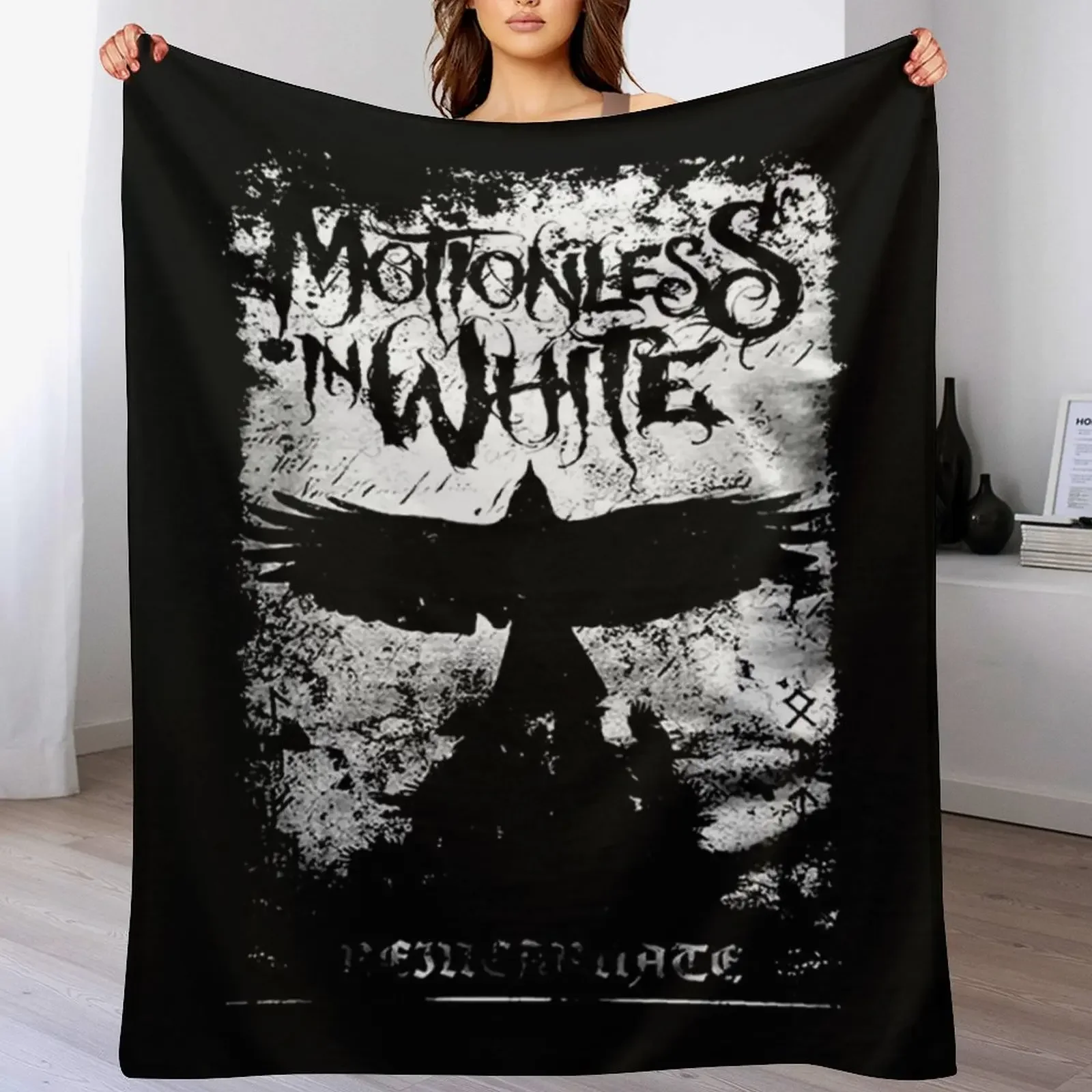 

Motionless in White vintage Throw Blanket Designers Travel Thins Bed covers Blankets