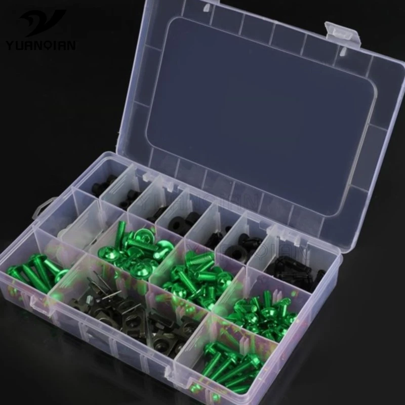 

202PCS Complete Fairing Bolts Screw For Kawasaki Versys 650 650R 1000 Z750 Z1000 ZZR600 ZX6R ZX7R ZX9R ZX10R ZX12R ZX14R