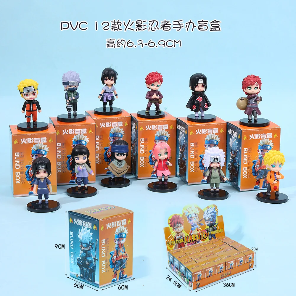 Naruto Blind Box Random Character Anime Mystery Figure Set Q