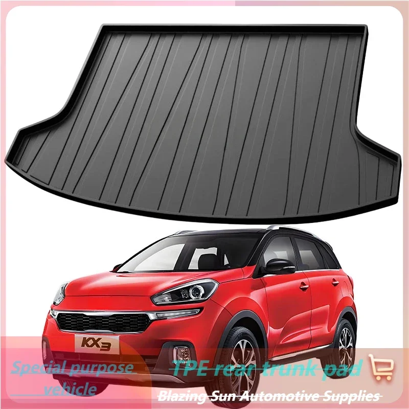 

Car Auto Rear Boot Cargo Liner Tray Trunk Mat Carpet for Kia KX3 SELTOS 2020-2024 Cushion Pad Carpet Pad Anti-dirty Anti-water