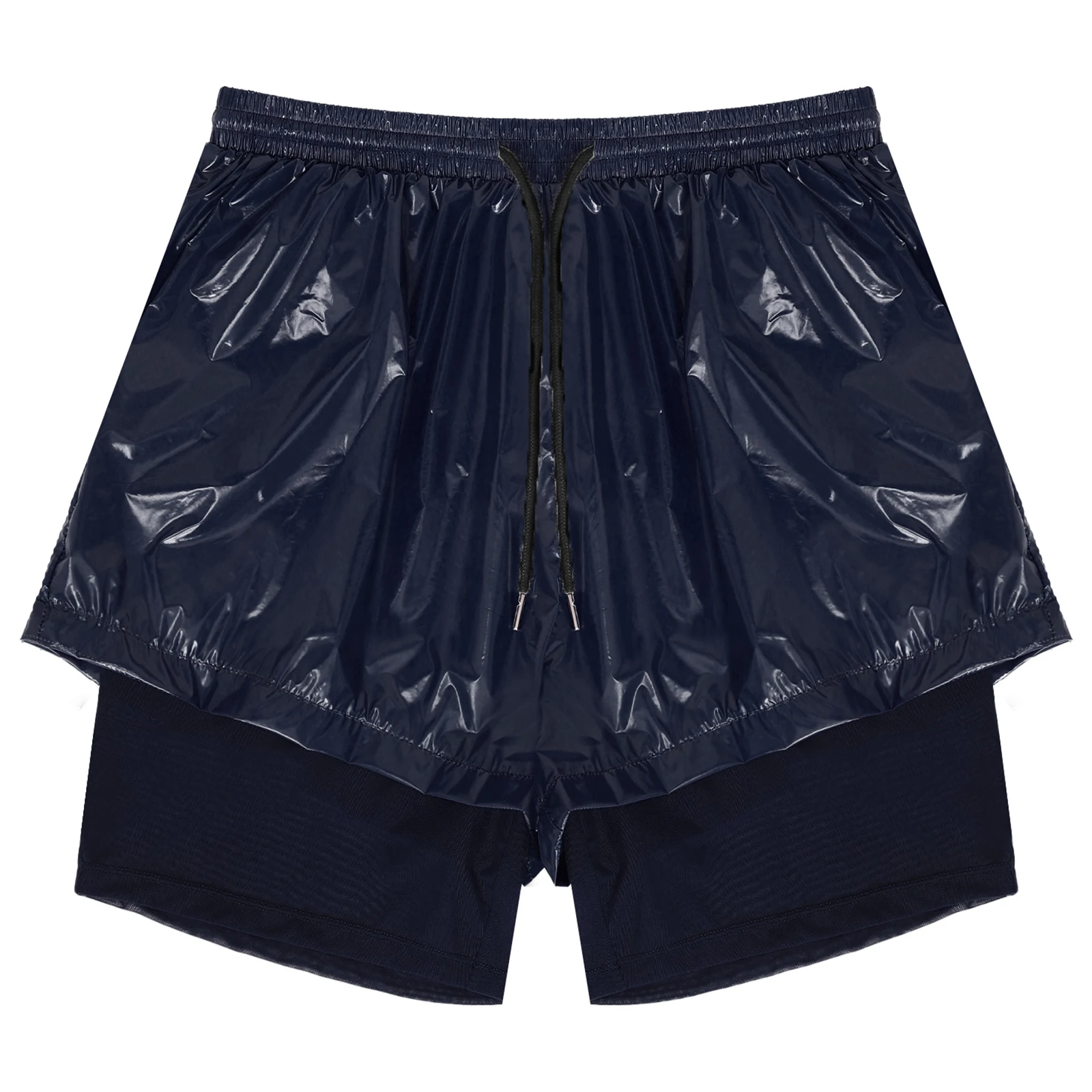 Men Sunbathing Shorts Bathing Suit Swimming Beach Trunks Swimwear Waterpoof Swim Trunks Elastic Waistband Drawstring Shorts