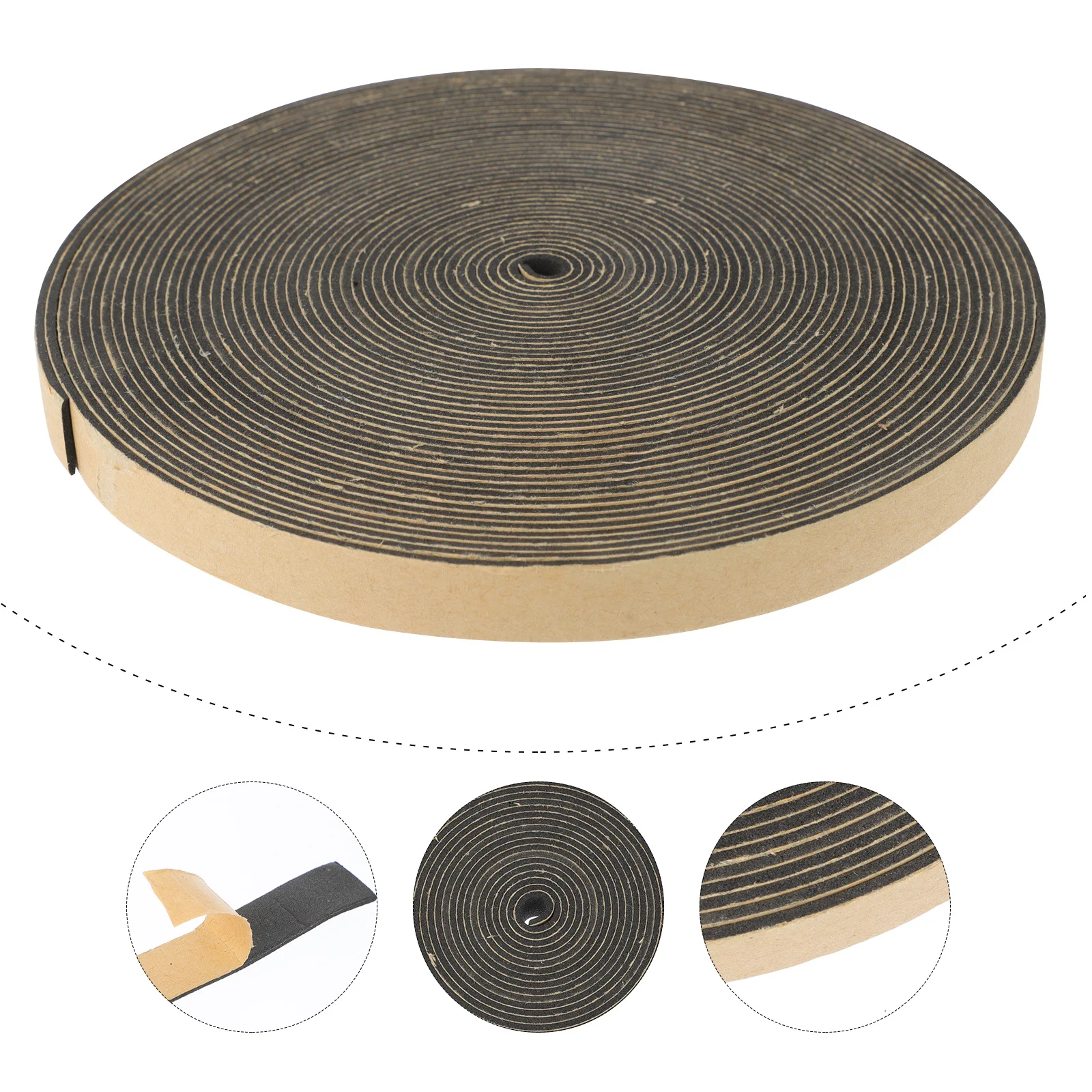 1 Roll 18Mm Speaker Sealing Tape Eva Foam Strip For Car Audio Insulation Shockproof Vibration Reduction Closed Cell Foam Tape