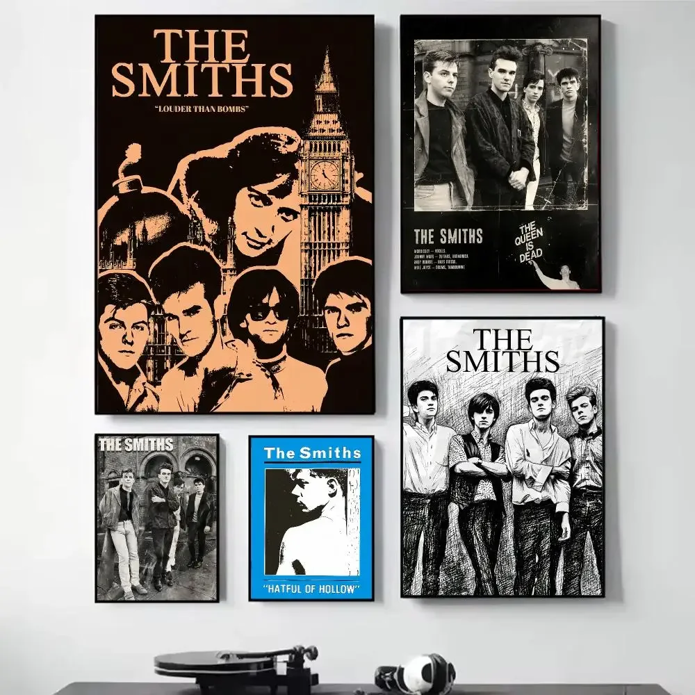 The S-Smiths The Queen Is Dead Painting Calligraphy Self Adhesive Wall Art Waterproof Print For Bedroom Hallway Home Decor