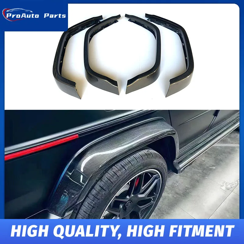 Dry Carbon Fiber Replacement Wheel Arches Fender Flares for Mercedes Benz G Class W464 W465 G63 2019-2026 Dry Carbon Wheel Trim