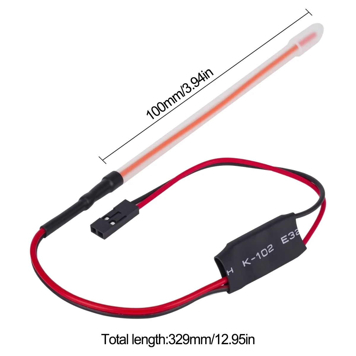 Flexible LED Strip Taillight Ambient Lights DIY for 1/10 1/8 RC Crawler Car Axial SCX10 TRX4 D90 Upgrade Parts