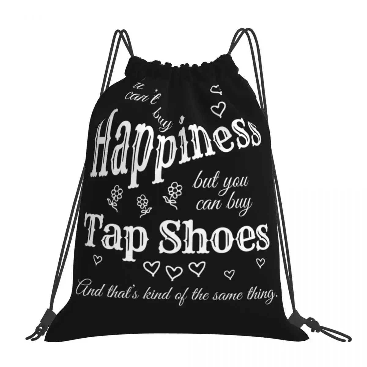 Buy Tap Shoes Dance Teacher Or Student For Dark Square Backpacks Fashion Drawstring Bags Sports Bag BookBag For Travel Students