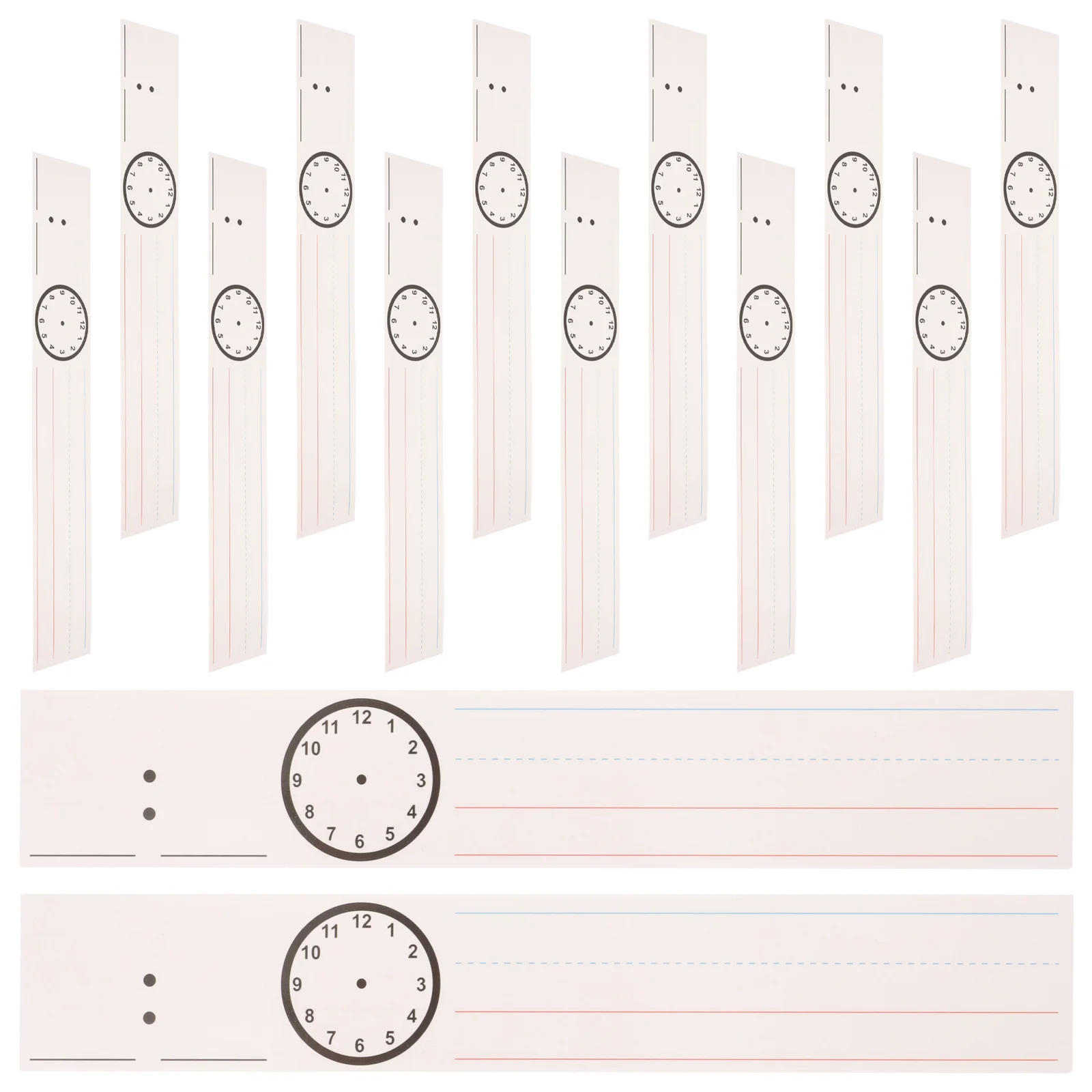 

18 Sheets Spelling Card Supplies for Classroom Learning Sentence Strips Word Paper Handwriting Student