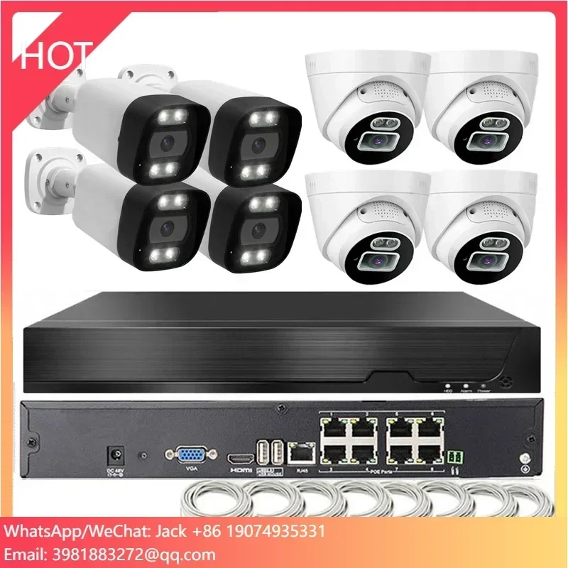 

Intelligent 4K 8MP POE Outdoor Security Camera System IP 8 Channel CCTV NVR Kit