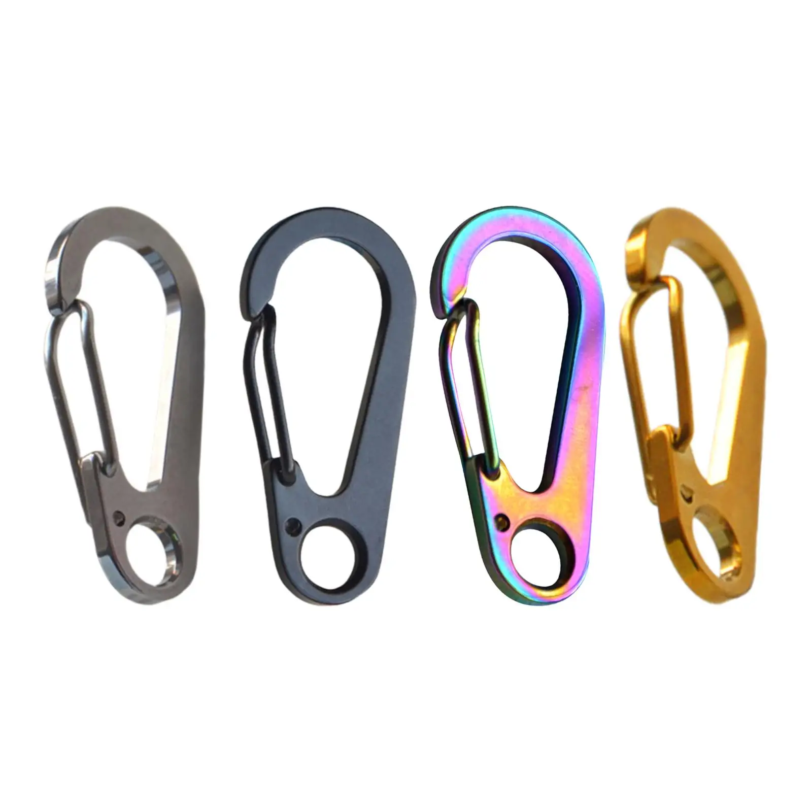 Keychain Carabiner Heavy Duty Keyring Camping Accessories Portable Spring Key Chain for Climbing Outdoor Adults Camping Fishing