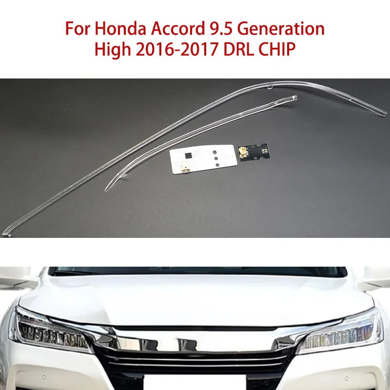 

Ремкомплект автомобильных фар для Honda Accord 9.5 поколения, белый свет, балласт «ангельский глаз», автомобильный DRL, чип, полоса 2016-2017, светодиодный