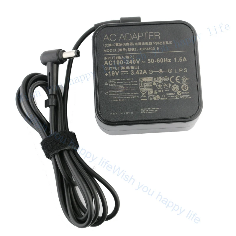 LL 19V 3.42A 65W AC Adapter Charger For Asus VivoBook S400C S400CA S400CA-DH51