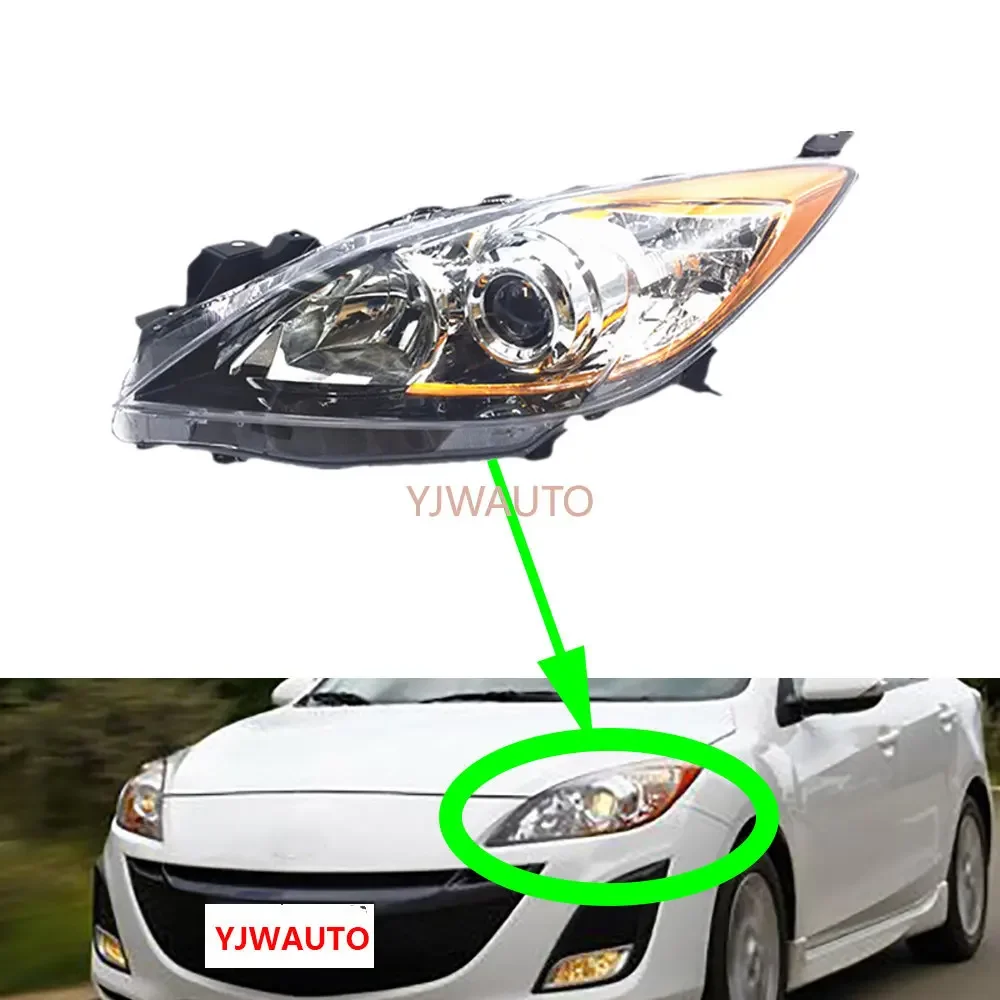 

For Mazda 3 2010 Car Headlamp Assembly Headlights with Day Running Lamp Replacement Front Whole Auto Light Assembly