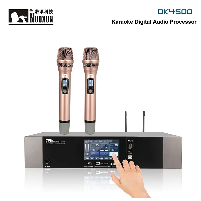 X5 Effector 2 Channel Microphone Karaoke Pre Amplifier Karaoke Machine Professional Suitable for meeting rooms and offices