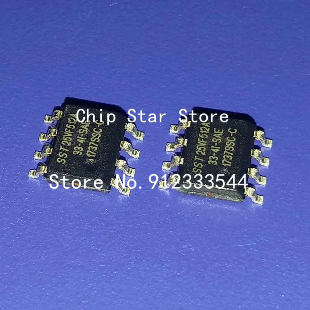 

5-100pcs SST25VF512A-33-4I-SAE SST25VF512A SOIC8 Flash Memory Serial NOR 512 Kbit 100%New And Original