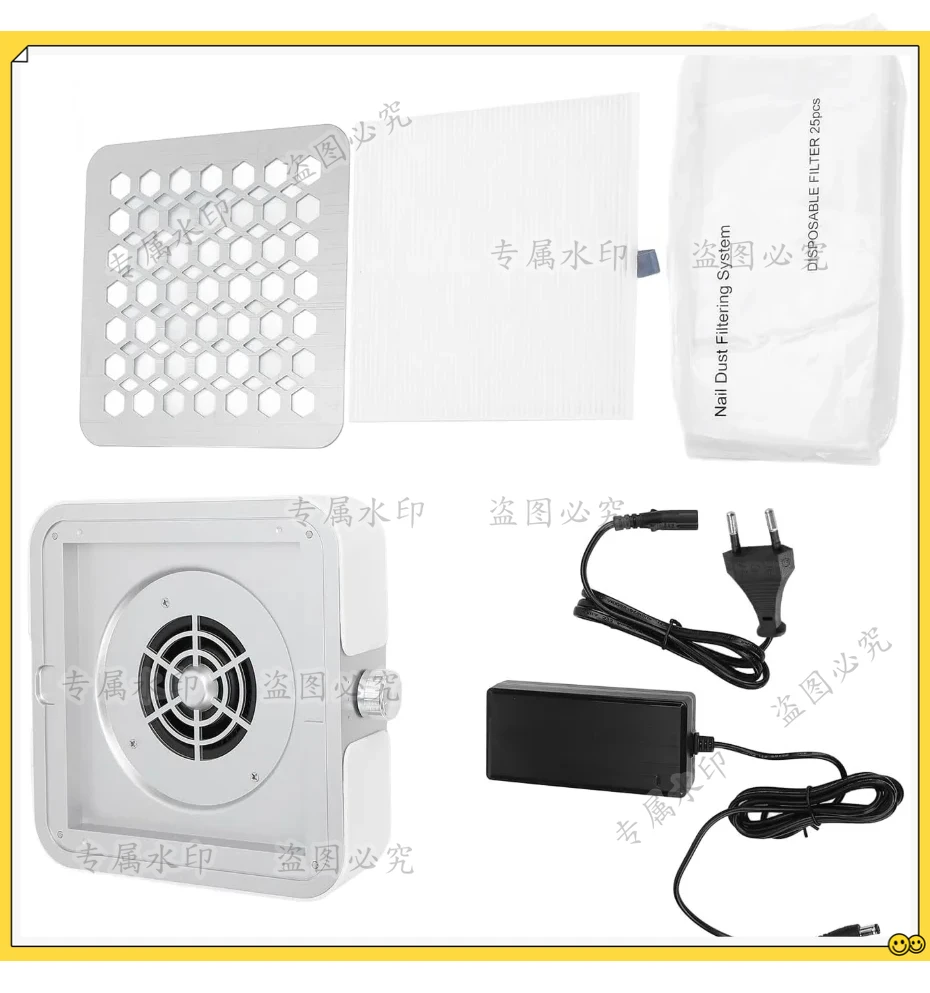 

Пылесборник для маникюра 60 Вт, бесщеточный, с мощным всасыванием, съемным фильтром, низким уровнем шума