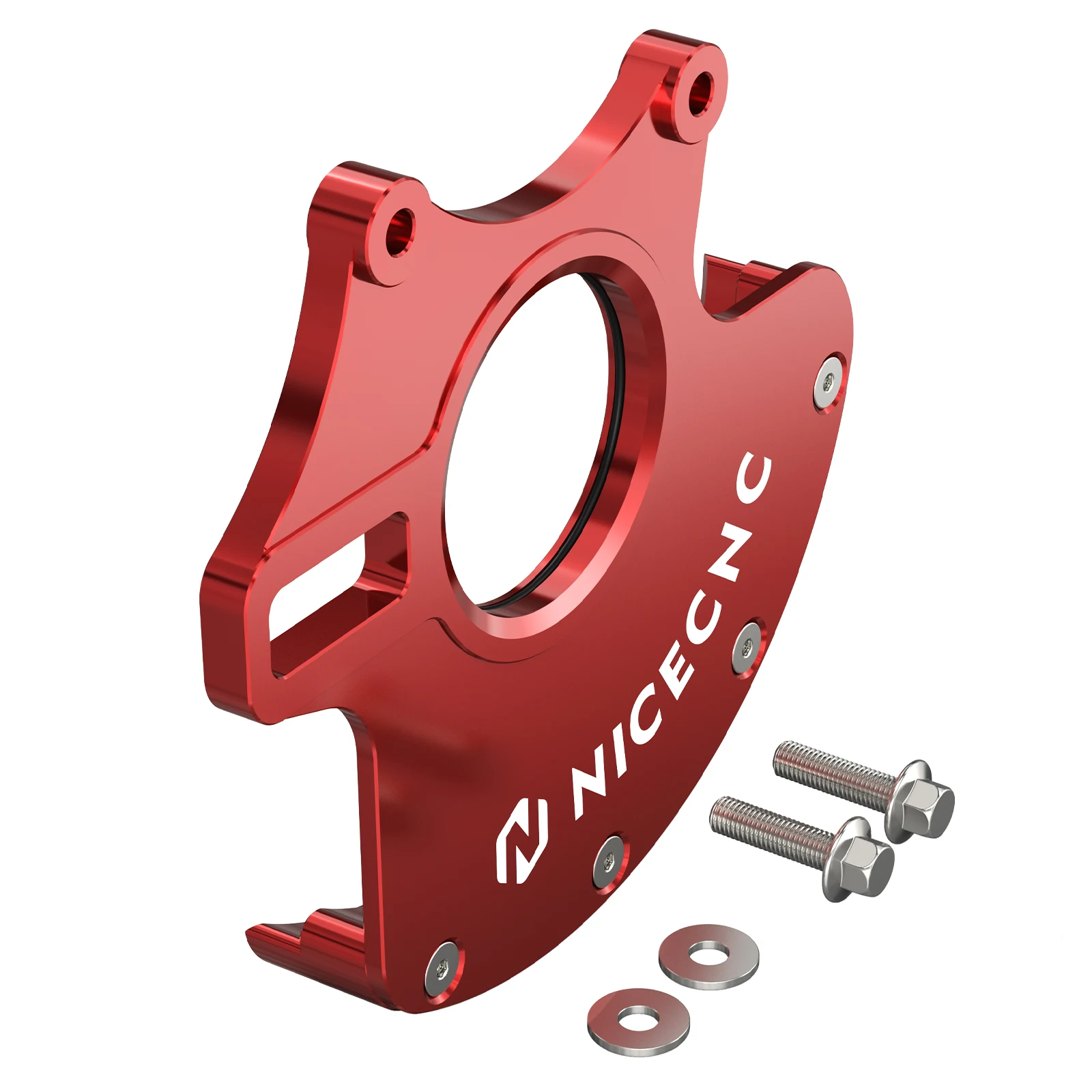 For Honda TRX450R 2004-2009 TRX450ER 2006-2014 Replaces 43211-HP1-000 NICECNC Aluminum Rear Caliper Bracket & Rotor Guard - view 3