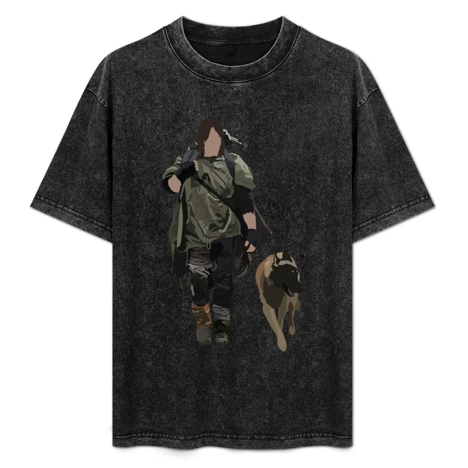 

Daryl Dixon and Dog T-Shirt basketball graphic tees cotton graphic tees shirts graphic tees mens designer clothes