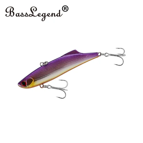 Imagen 1 del producto BassLegend pesca hundimiento sin labios Crankbait vibración señuelo Metal lubina Pike cebo Marvie Ice Wobbler 90s
