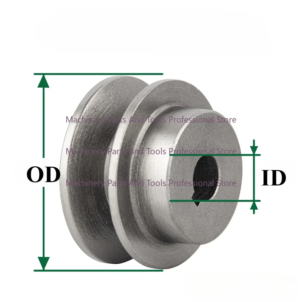 1 pièces OD:70mm largeur de rainure: 16mm 1B Type poulie de courroie en fonte poulie de moteur à rainure unique poulie de courroie en V de moteur complète