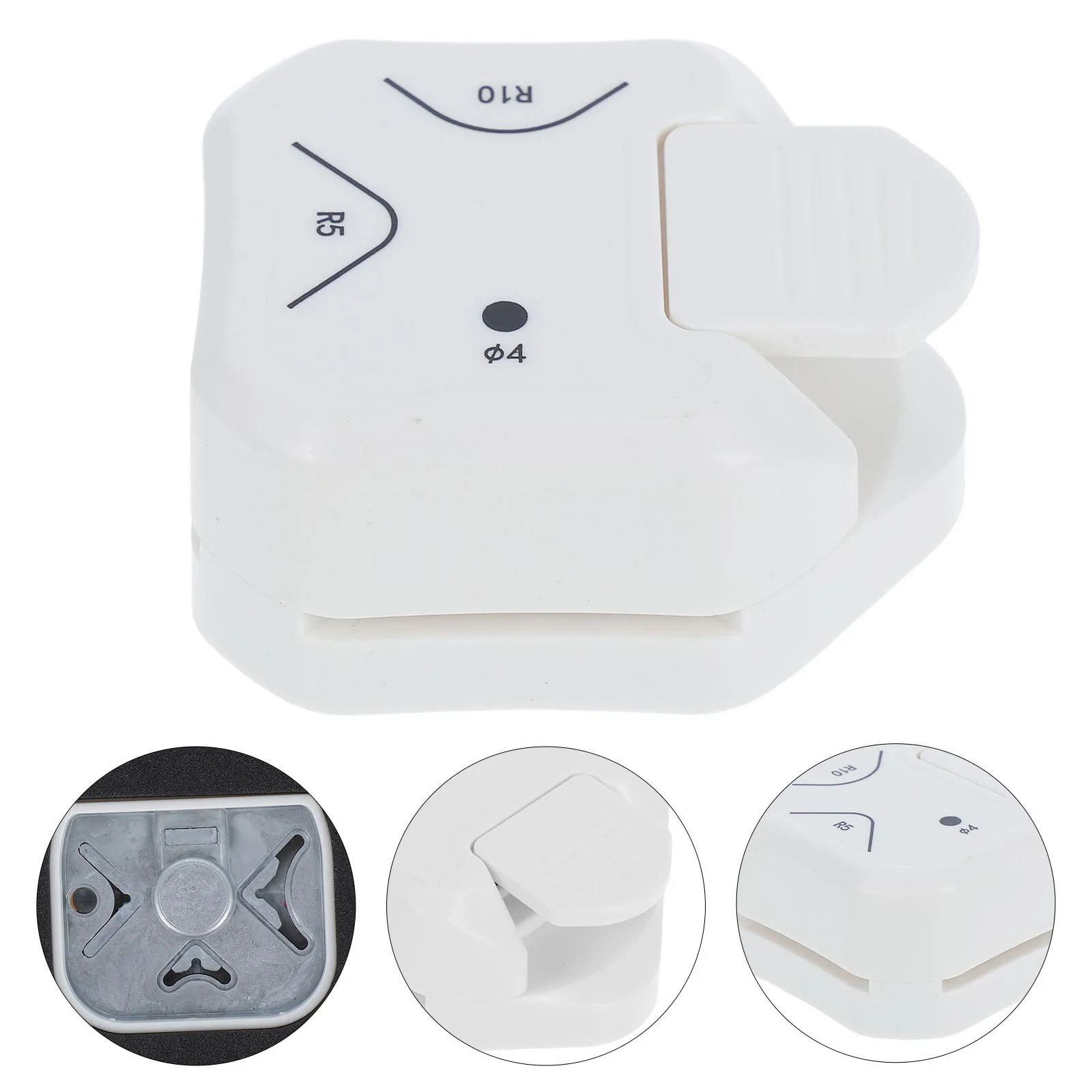 1 قطعة الزاوية متعددة الوظائف مستدير لكمة المحمولة حافة التشذيب أداة النقش الزخرفية للحرف الورقية سكرابوكينغ الأعمال