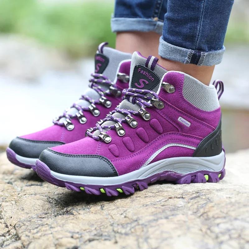 Ladies Sneakers Fall Winter Couple Casual Sports Running Shoes Flat Outdoor Hiking Boots Waterproof Walking Shoes Zapatos Mujer