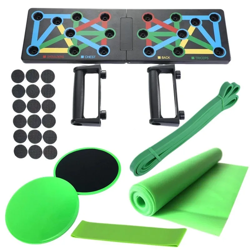 6PCS Portable Multifunctional Push-up Board Fitness and Muscle Training Device Home Workout Set Foldable Push Up Bar Resistance