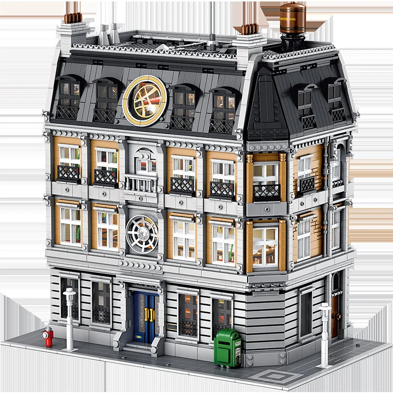 6564 Uds. Película Strange's Sanctum Sanctorum bloques de construcción modelo de arquitectura con Idea LED juguetes de ensamblaje para niños adultos regalo