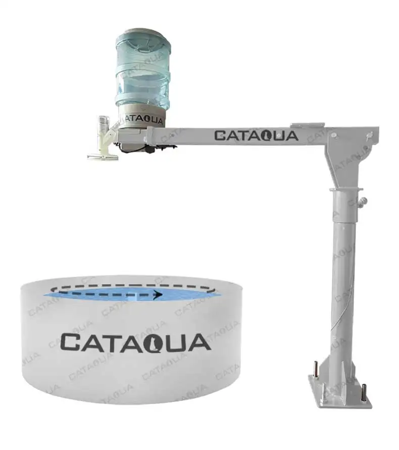CATAQUA Large Capacity Automatic Fish Feeder Automatic Fish Pond Feeder Automatic Fish Feeder Machinery