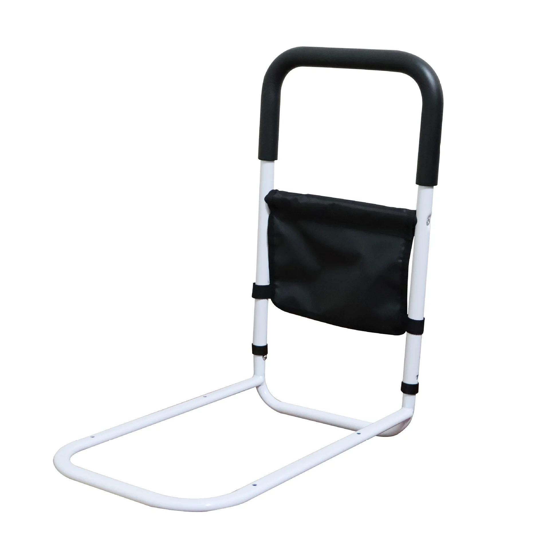 Bed Rails With Storage Pocket for Elderly Adults Bed Assist Rail with Dual Grab Handles for Easily Getting in Out of Bed