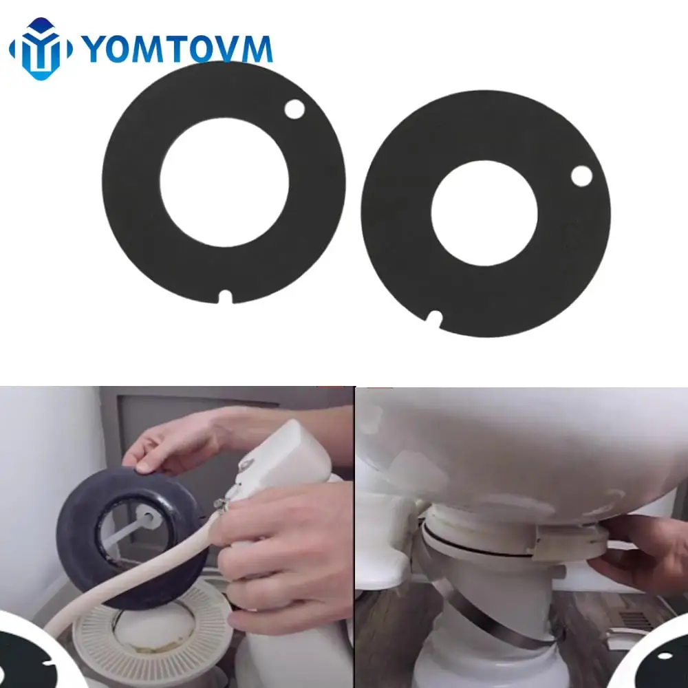 2Pcs RV Toilet Rubber Bowl Seal Kit 385311462 385316140 for Dometic/Sealand /Mansfield/VacuFlush RV Camper Marine Toilet Trailer