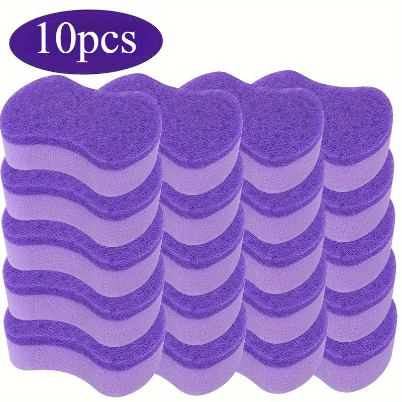 

10pcs of new purple kitchen cleaning sponges, durable and not prone to deformation, reusable dishcloths