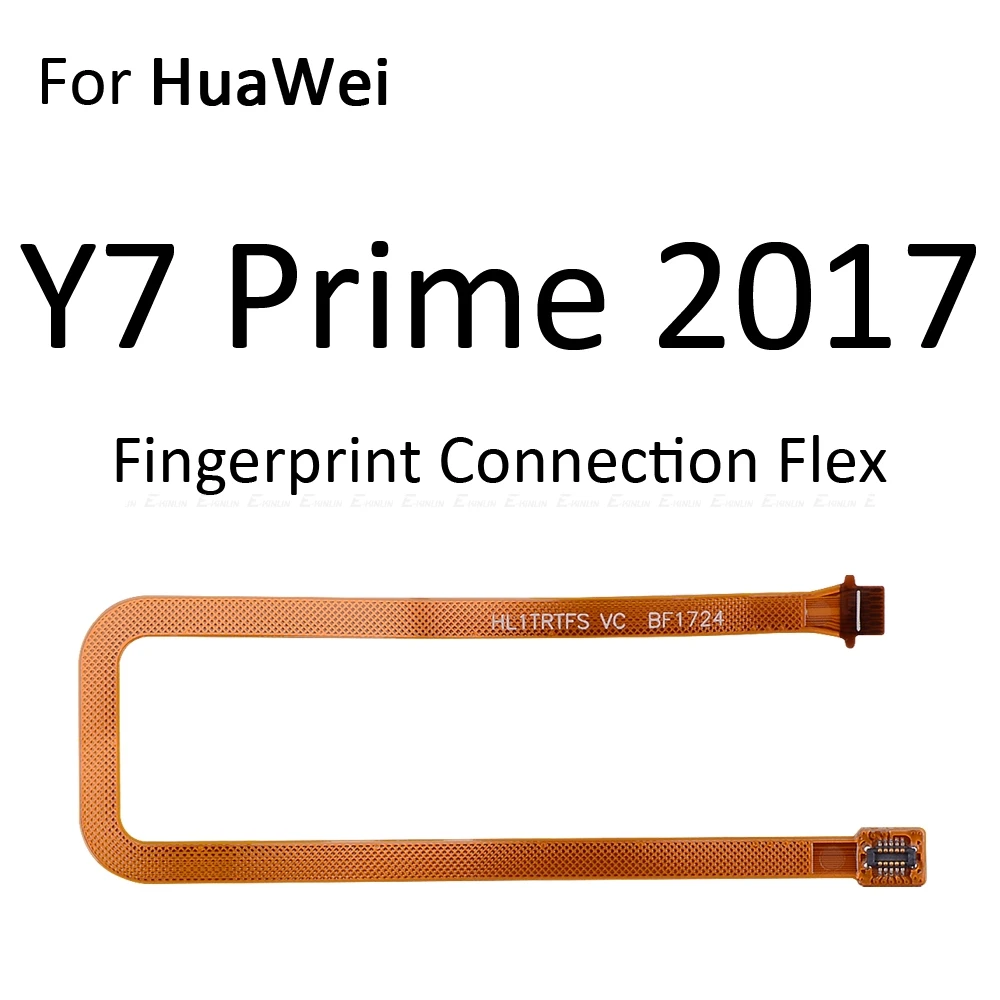 Home Button Touch ID Fingerprint Connector Sensor Menu Return Button Flex Cable For HuaWei Y9 Y7 Y6 Prime Pro 2019 2018 2017