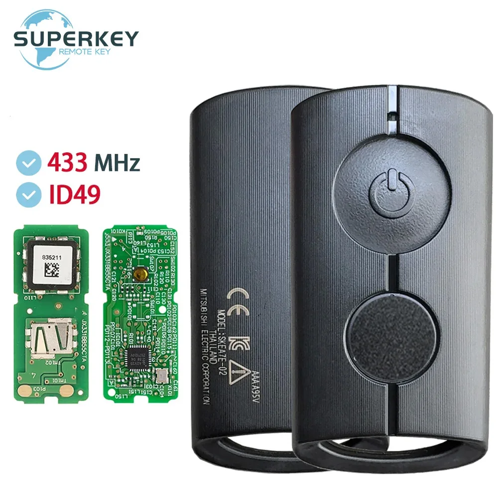 433MHz ID49 Chip Remote Smart Control Key Fob For Motorcycle YAMAHA XMAX XMAX300 NVX NVX155 AEROX JAUNS QBIX