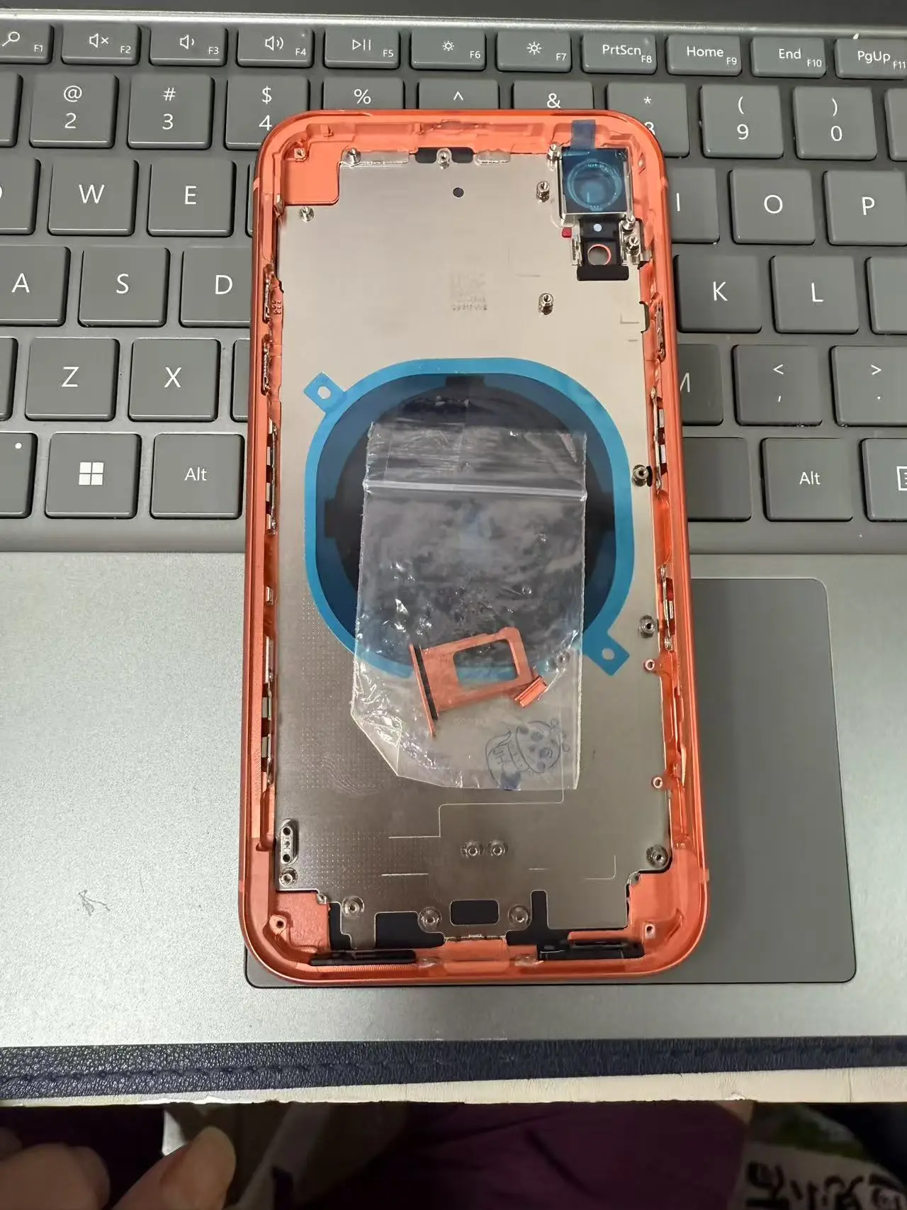 Whole sale Xr housing with button and sim tray,with mesh image 2