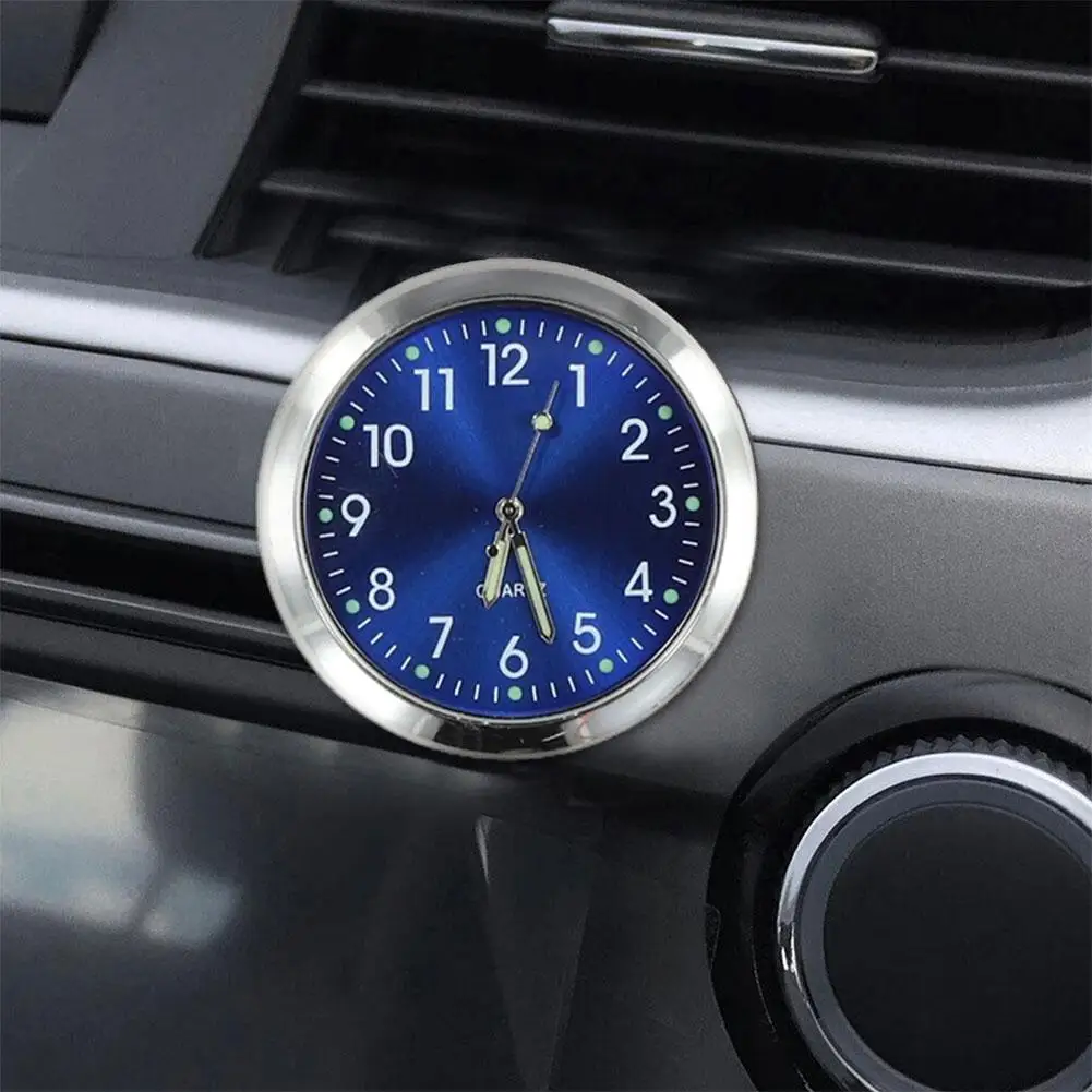 Car Quartz Clock Mini Watch Self Sticker Electronic In Clock Car Clock Motorcycle Dashboard Watch Bicycle Auto Car Clock V7E5