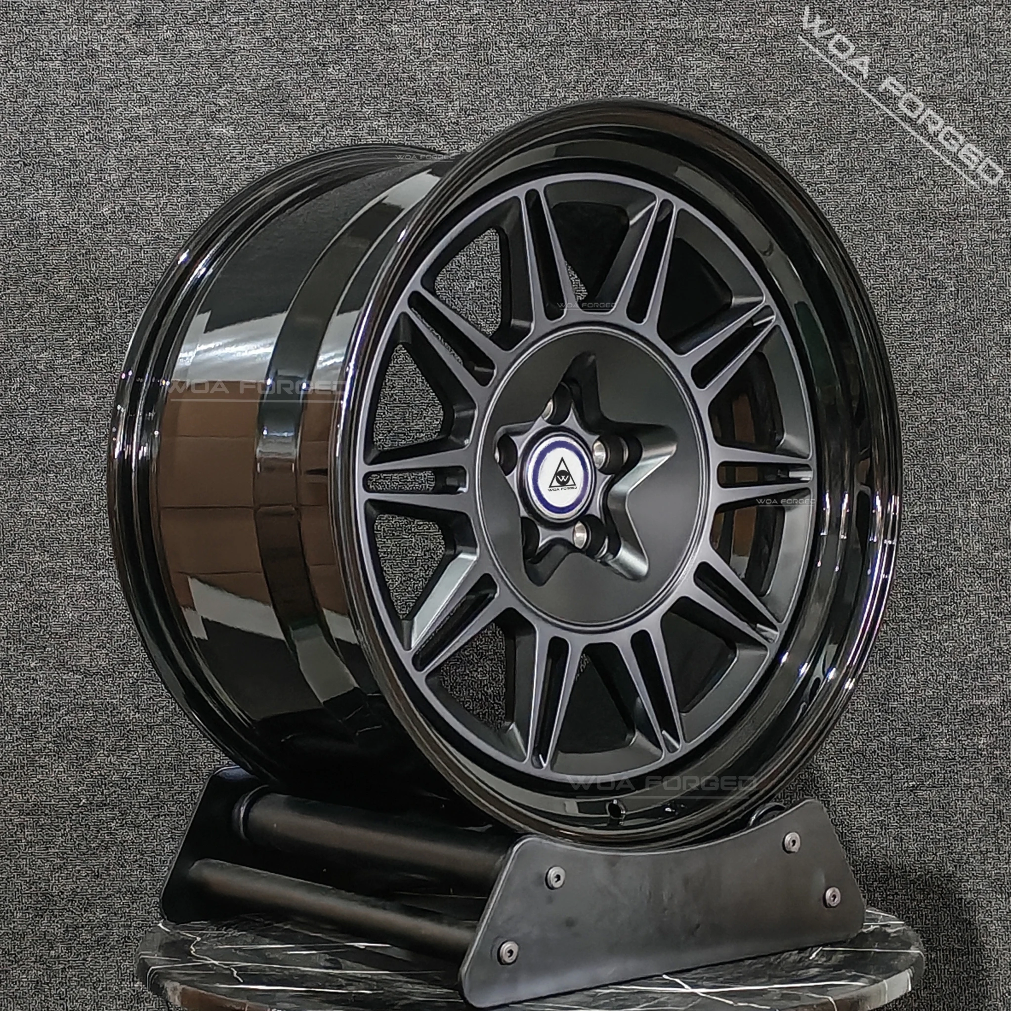 

6061T6 Custom Two-Piece 18-23 Inch Aluminum Alloy Sport Rims 100mm PCD 20mm ET 5x114.3 Offroad Forged Wheels for BMW M5 F90 Audi