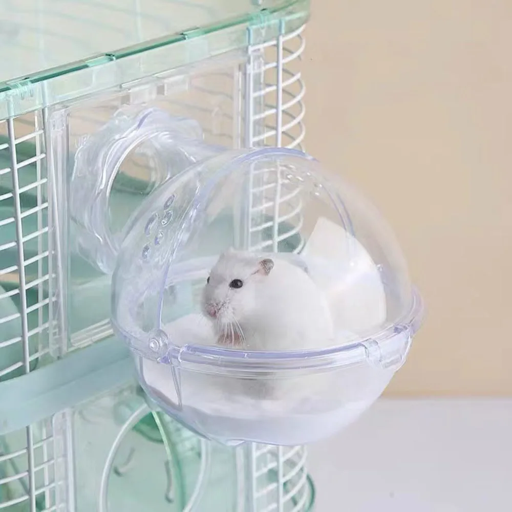 Multifunctionele Ademende Bolvormige Huisdierbenodigdheden Hamster Toilet Saunaruimte Bad Zandbak Hamstervilla