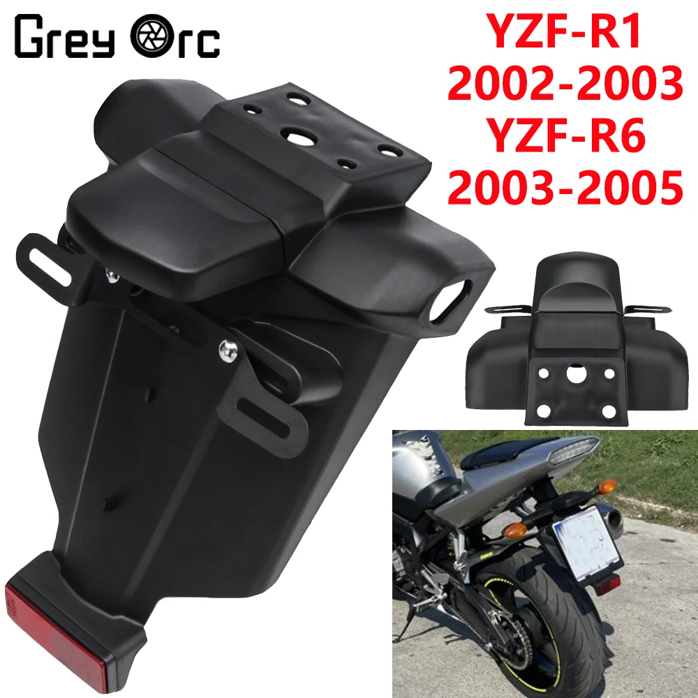 Motorcycle Rear Mudguard Bracket For Yamaha YZF R1 YZFR1 2002 2003 YZF R6 YZFR6 2003-2005 License Plate Installation Bracket