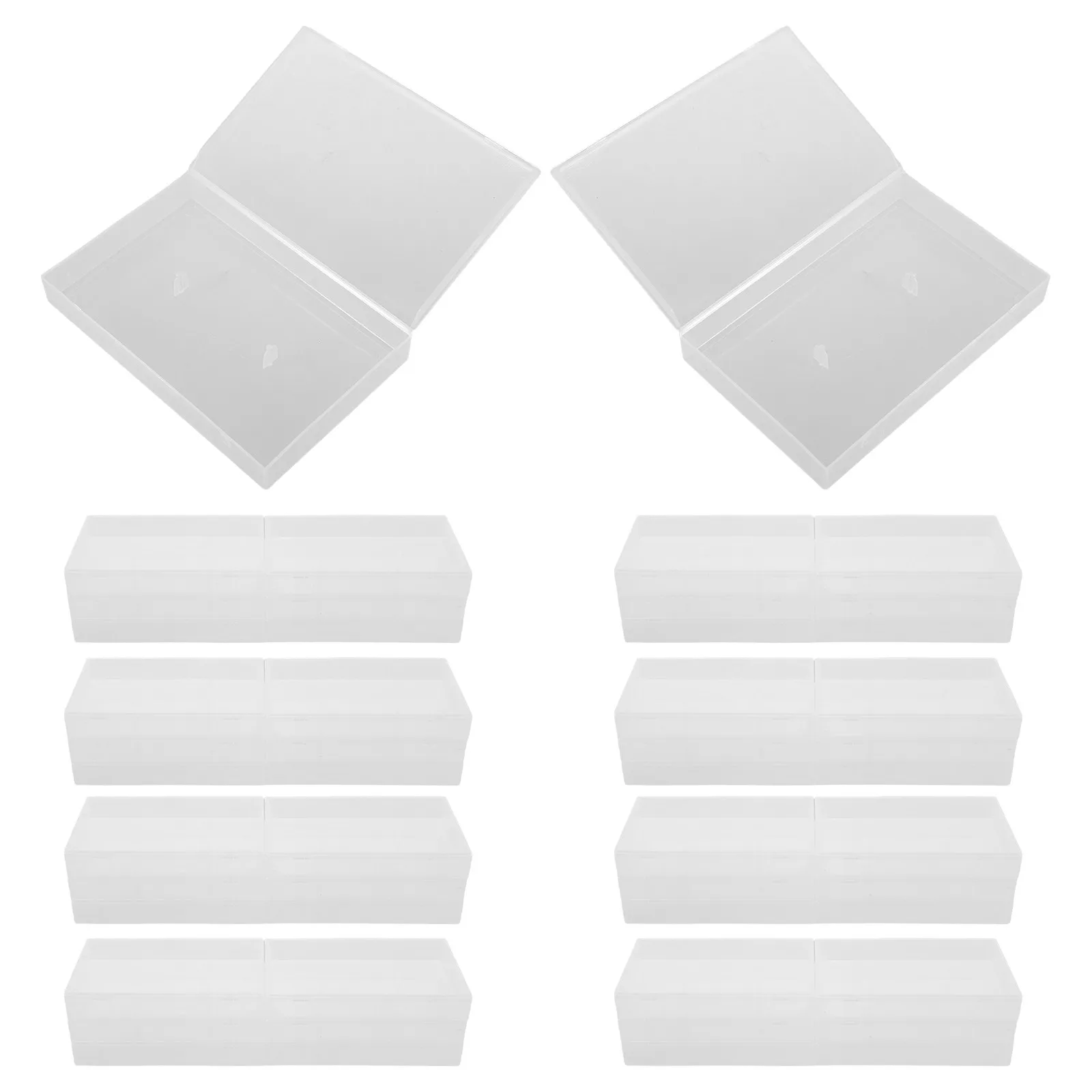 

Набор из 10 прозрачных пластиковых органайзеров для кассет в винтажном стиле, для хранения и демонстрации аудиозаписей коллекционерами