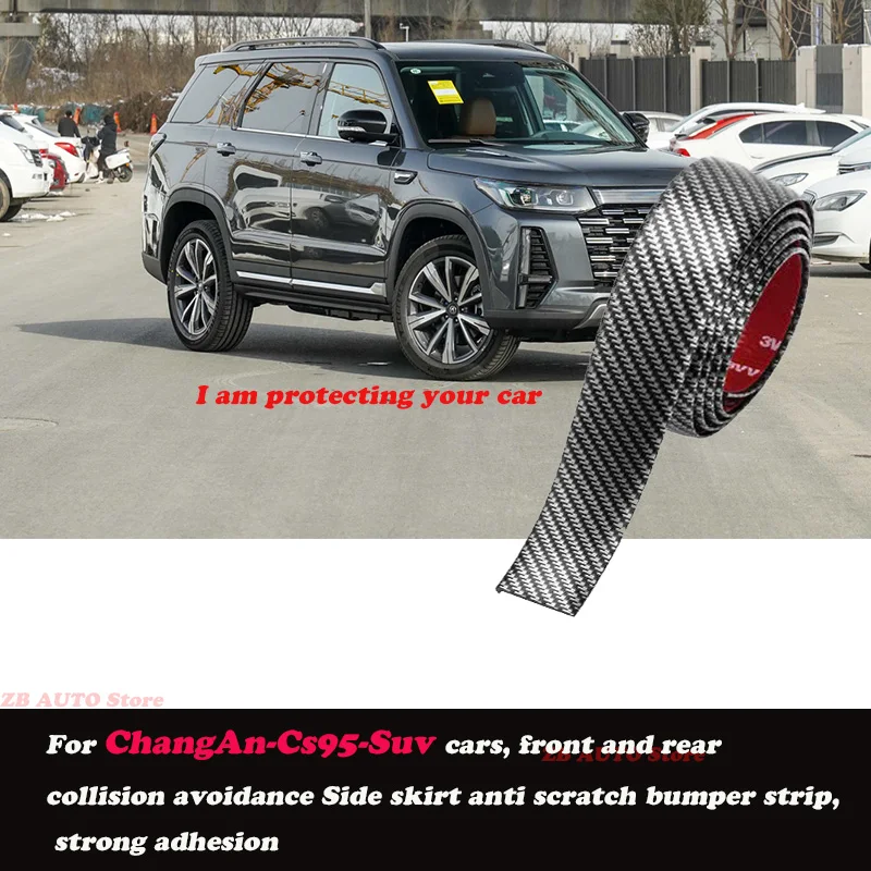 

Strong adhesive bumper strip, front and rear lip side skirts, collision and scratch resistant, suitable For ChangAn Cs95 Suv