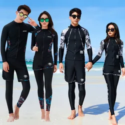 3-5 peça feminina rash guard com calções de menino manga longa com zíper maiô roupa de banho wetsuit beachwear tankini agasalho