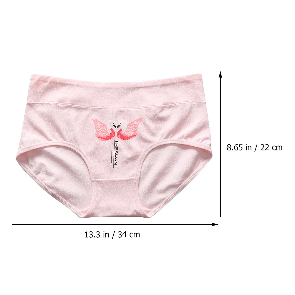 

4Pcs Cotton Women Breathable Elastic Sanitary Briefs Leak Breathable Underwear Proof Daily Use Panties