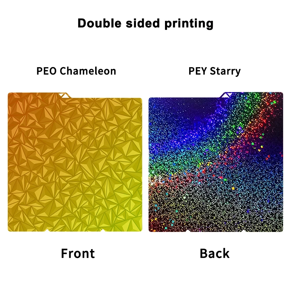 Für Anycubic Kobra S1 Plate Pei Sheet 264x276mm Strukturierte Kobra S1 Combo Build Plate Doppelseitiges Peo Pet Pey Kobra S1C Bett