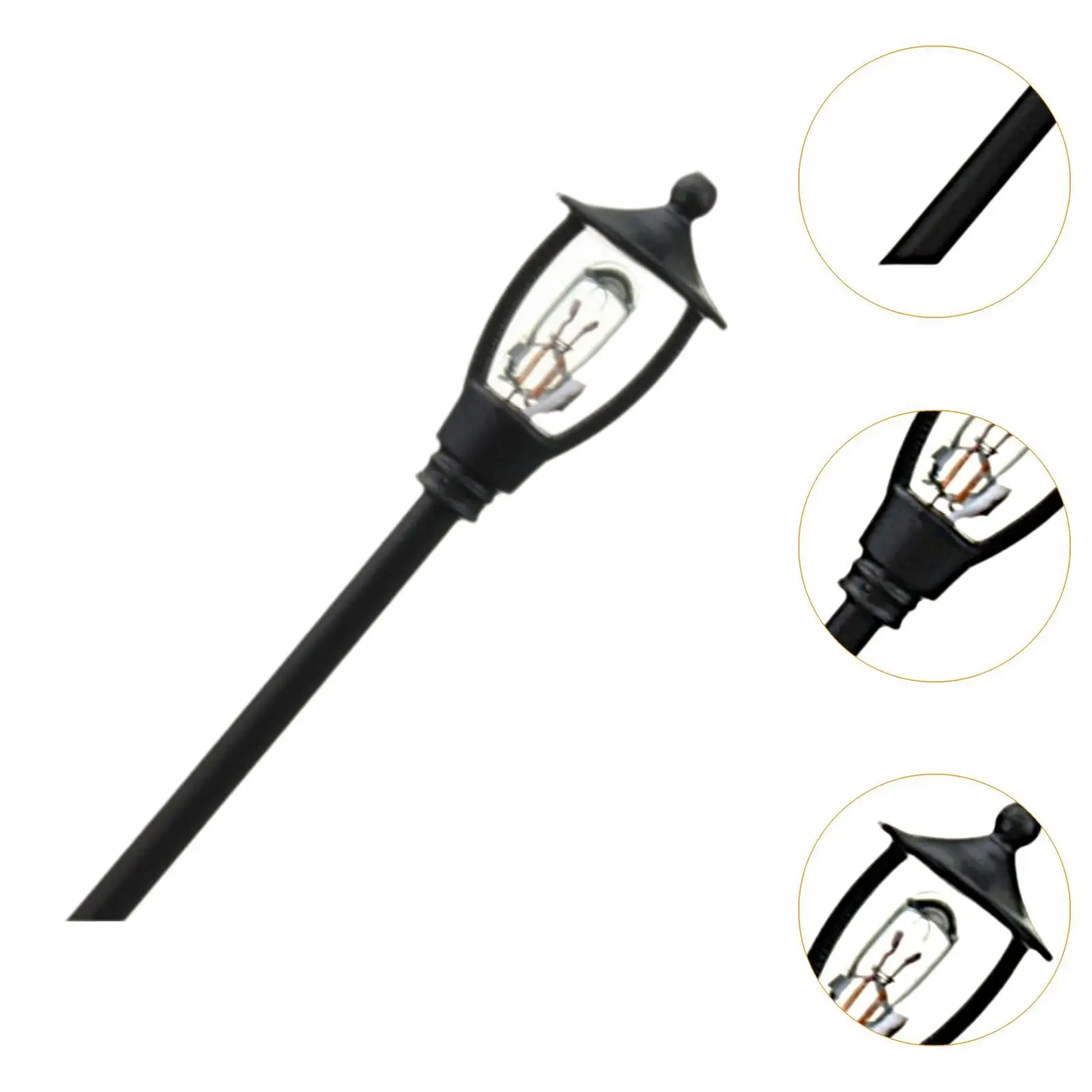 20Pcs Micro Landscape Street Lamp Sand Table Fairy Garden Supplies Model Building Accessories Versatile Railway Train Lamp Post