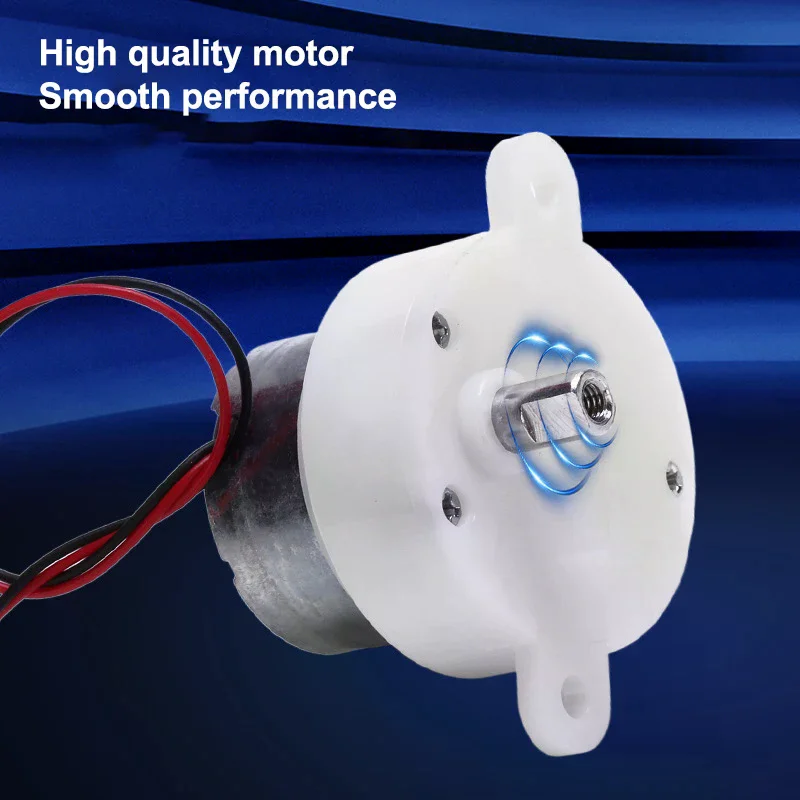DC 3V-7.4V 5V 12RPM Slow Speed Mini 300 Gear Motor Micro 32mm Plastic Gearbox Gear Reduction Motor DIY Stage Lights Toy Model