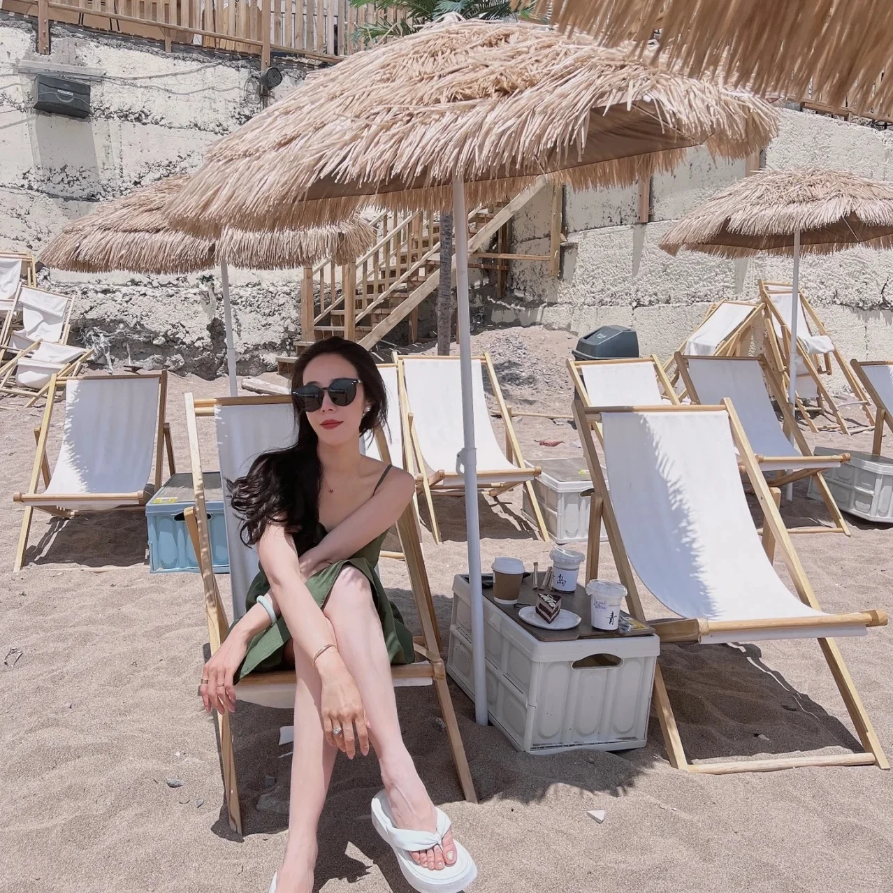 

Outdoor Simulation Thatch Umbrella Big Sun Garden Parasol Beach Leisure Umbrella Beach Promotion