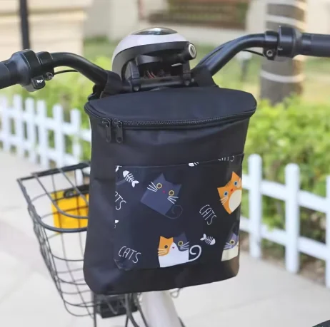Multifunktionale Große Fahrrad-Vordertasche mit Reißverschluss-Aufbewahrungsbeutel für E-Bike und Motorrad Zubehör
