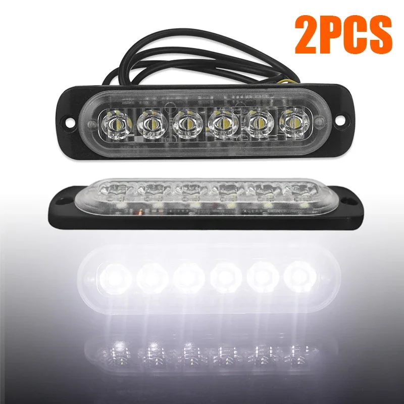 1pair Car LED Work Lights DC 12V-24V Flood Light Off-road Black Clear Driving Fog Lights 333mA Diecast Aluminum Tail Rear Lamps