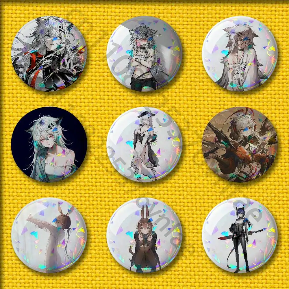 

A-Arknights Lappland Exusiai Badges 75mm 25mm 44mm 32mm 58mm Round Pin Brooch Souvenir Clothes Cosplay Gift Accessories