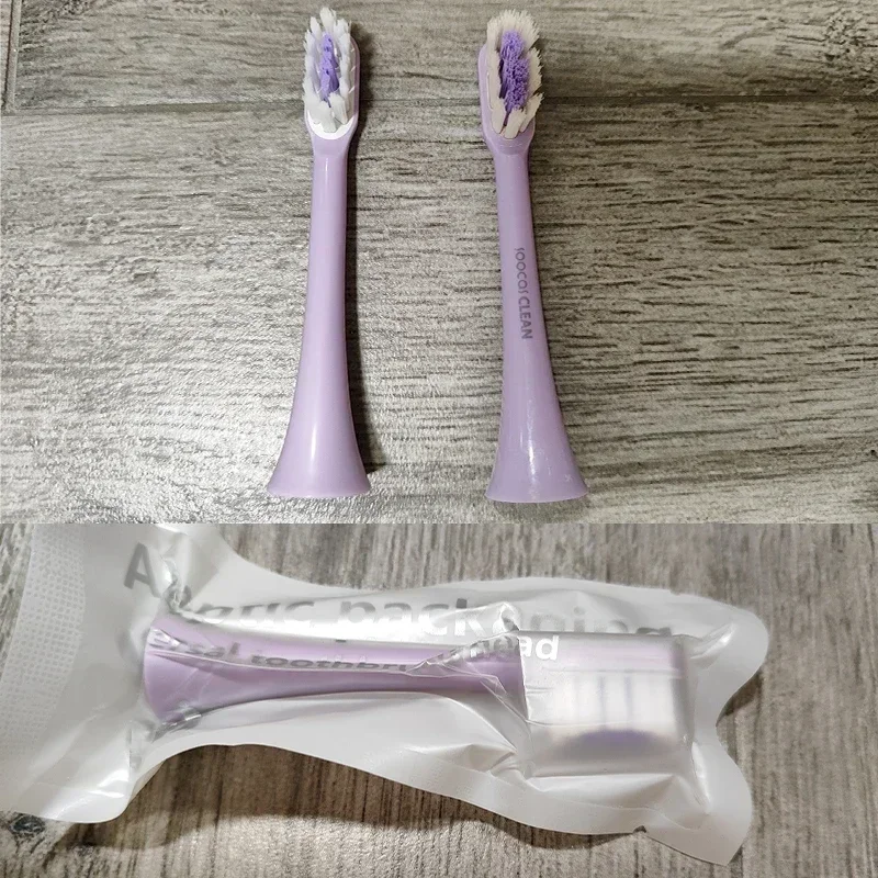 SOOCAS X3 X3U X5 용 구리 프리 교체 브러시 헤드, 소프트 듀폰 브리슬 민트, VanGo 그린, 퍼플, 금속 노즐 없음, 4 개, 6 개